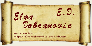 Elma Dobranović vizit kartica